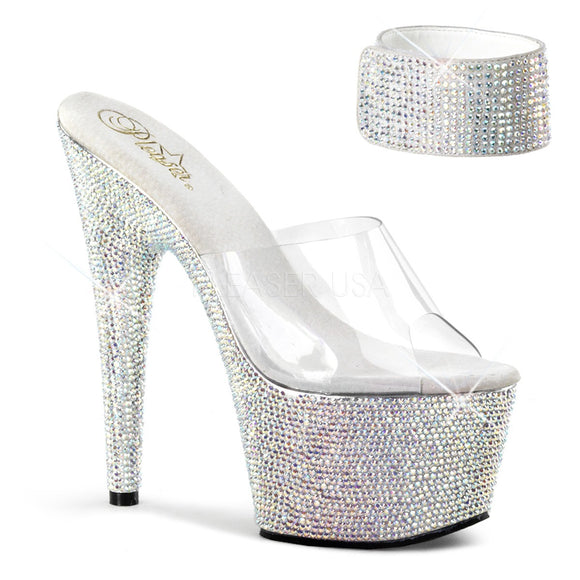Pleaser Bejeweled-712RS Exotic Dancing Shoes. W/Rhinestone 7