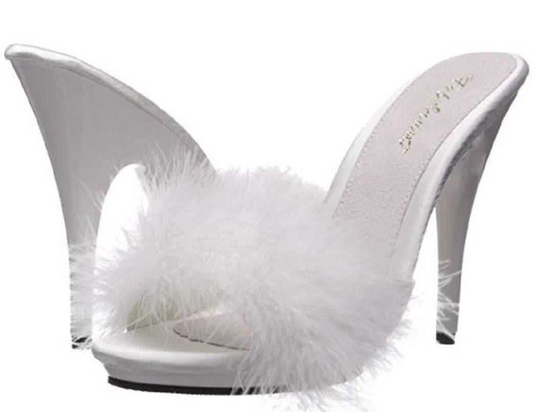 Fur on sale slide heels