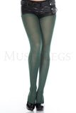 Women's, Fashion Opaque Tights, Stocking. Music Legs 747 H Green