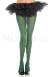 Women's, Fashion Opaque Tights, Stocking. Music Legs 747 H Green
