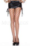 Women's, Diamond Net Spandex Pantyhose, Stockings. Music Legs 9024 Black