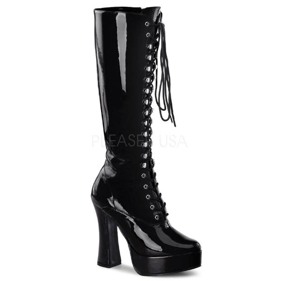 Pleaser ELECTRA-2020 Women's Knee Boot Lace up 5