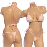 Women's, Tie Side Bikini Set. HE-3001 Baby/Pink