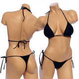 Women's, Tie Side Bikini Set. HE-3001 Black