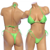 Women's, Tie Side Bikini Set. HE-3001 Green