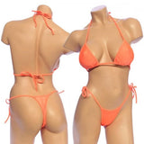 Women's, Tie Side Bikini Set. HE-3001 Orange