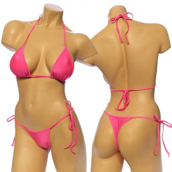 Women's, Tie Side Bikini Set. HE-3001 Pink
