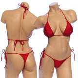 Women's,  Tie Side Bikini Set. HE-3001 Red