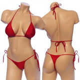 Women's,  Tie Side Bikini Set. HE-3001 Red