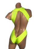 CHZ-1033 One Piece Cut Out Bandage Monokini,  Bodysuit. Yellow