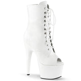 Pleaser Adore-1021 Clubwear, Front Lace Ankle High Platform Boots.