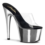 Pleaser Adore-701 Women's Stiletto 7" Heel Slip On Platform Sandal.