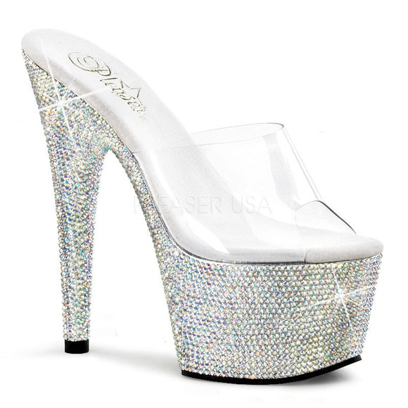 Pleaser Bejeweled-701DM Exotic Dancing Shoes W/Rhinestone 7