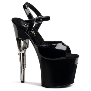 PLEASER Bondgirl-709 Exotic Dancing, Ankle Strap 7" Heel Platform Sandal.