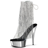 Clubwear, Exotic Dancing, 6" Stiletto Heel Platform Ankle/Boots.DELIGHT-1017RSF
