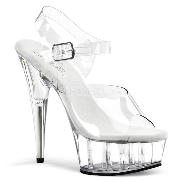 Pleaser DELIGHT-608 Exotic Dancing Shoes, Ankle Strap 6