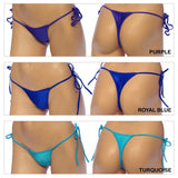 Women's, Exotic,  Side Tie T Back Thong, G-String Bottom. (G-4)