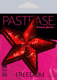 Nautical Star: Diamond Thom™ Red Disco Sailor Star Nipple Pasties by Pastease® o/s