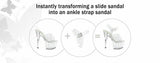 Detachable Reusable Clear Ankle Straps Converts Any Stiletto Heels. (DASC)