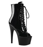 Pleaser Adore-1021 Clubwear, Front Lace Ankle High Platform Boots.