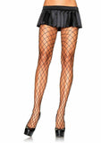Lady's, Women's Diamond Fishnet Sexy Stockings. Leg Avenue 9005 Black
