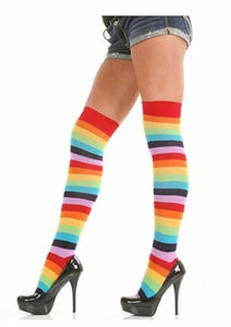 Angelina Rainbow Thigh High Socks  6753