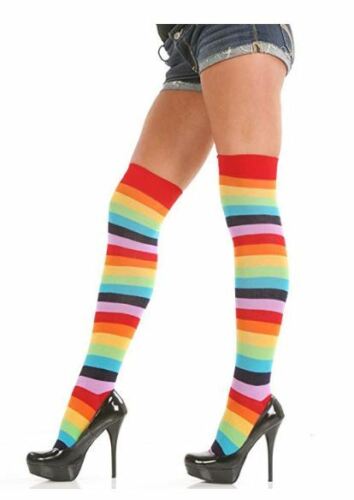 Angelina Rainbow Thigh High Socks  6753