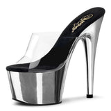 Pleaser Adore-701 Women's Stiletto 7" Heel Slip On Platform Sandal.