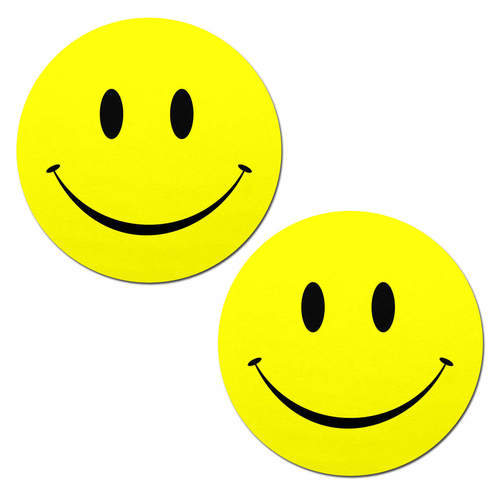 Smiley Faces: Bright Yellow Nipple Pasties by Pastease.