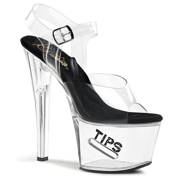 TIPJAR-708-5 Women's Exotic Dancing Ankle Strap 7